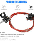 Mini Bike Hydraulic Disc Brake Caliper Kit Replacement For Baja Doodle Bug DB30 Blitz with 50 Inch Hose, Master Cylinder