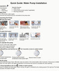 Quick guide for Smart Instant Hot Water Recirculating Pump With Three Speed Settings And Built In Thermostat installation steps.