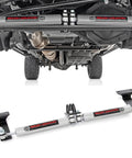 N3 Dual Steering Stabilizer For 1999-2004 Ford Super Duty 4WD mounted under front axle with dual silver shocks