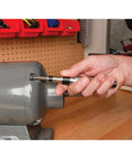 Person using One Quarter Inch Impact Driver And Extractor Kit With Bits For Stubborn Screws And Rusted Bolts Universal Receiver