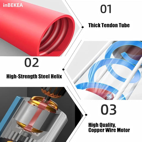 Built Tough Heavy Duty Screw Conveyor Portable Grain Suction Pump breakdown showing tube, steel helix, copper motor