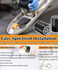 Front Load Pallet Jack Wheels Replacement Kit For PTH50 shown with installation instructions and components