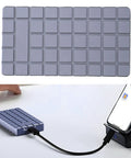 No Sweat M2 NVMe SSD Enclosure Rugged Aluminum USB4 External Drive Case showing a compact design with a USB connection.
