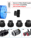 Beefed Up Five Gear Pinion Set For 1/8 And 1/10 RC Cars With 5mm Bore Hardened Steel Gears Including 13T 14T 15T 16T 17T displayed