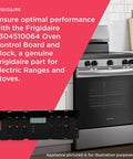 Oven Control Board And Clock For Electric Ranges And Stoves Black Replacement Part Plug And Play DIY Friendly