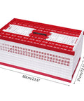 Racing Pigeon Carrier Box For Bird Training With Two Side Doors And Two Top Doors Injection Molded Plastic Cage Breathable Grid Design