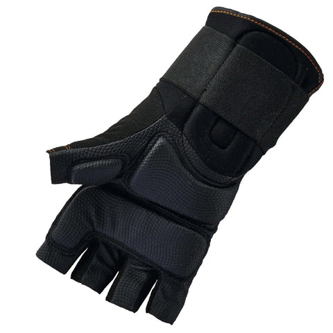 Impact Protection Work Gloves With Padded Palm And Half Finger Design For Maximum Dexterity Secure Grip Built In Wrist Support All Day Comfort