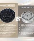 Comparison of Heavy Duty 6061 T6 Billet Aluminum Flywheel for Predator 212cc Hemi Engines vs regular flywheel designs.