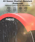 High Clearance Bike Storage Tent Shelter for Your Rigs under rain, showcasing waterproof 210D Oxford PU4000 fabric protection.