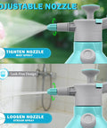 Half Gallon Garden Hand Pump Sprayer With 360 Degree Spray Rod Adjustable Nozzle Leak Proof Design Safety Valve in use