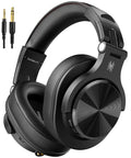 Dual Mode Bluetooth Over Ear Headphones With 72 Hour Battery Life, Hi-Res Audio, Wired Or Wireless Setup shown with cables