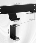 Wall Mount Jack Stand Holder For Floor Jacks And Stands Stainless Steel Tool Organizer Rack For Garage Pro Grade Black