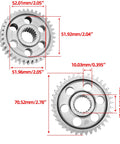 Beefed-Up High-Performance Final Drive Gear Set For GY6 150cc 180cc 200cc Scooters Moped ATV Go Kart 15 To 38T Upgrade Kit Durable Alloy Steel