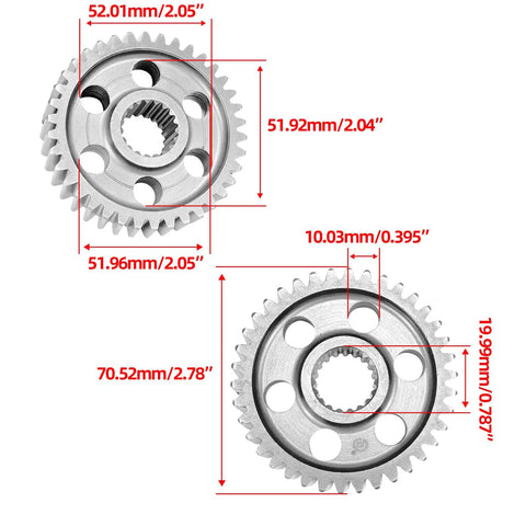 Beefed-Up High-Performance Final Drive Gear Set For GY6 150cc 180cc 200cc Scooters Moped ATV Go Kart 15 To 38T Upgrade Kit Durable Alloy Steel