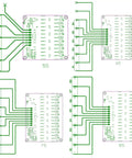 Diagram of 8S 5A Active Equalizer Balancer for LiPo LiFePO4 LTO Batteries 6S 7S with circuit connections and layout