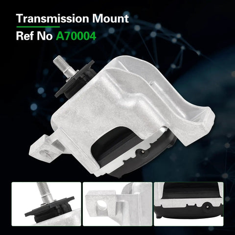 Premium Engine And Transmission Mount Kit For 2007 2015 Cooper, transmission mount with heavy-duty bushings, reference A70004.