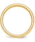 Solid 10k Yellow Gold Wedding Band Ring Smooth Polished Comfort Fit 5mm Unisex Daily Driver showing sleek design