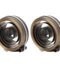 2 Pack Drill Press Return Spring Chrome Plated Stable Quill Spring for Bench Drills, steel coils close-up