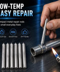 Low Temp Aluminum Welding Rods With Flux Core No Solder Powder Needed for Easy Melt and Quick Home Repairs DIY Universal Brazing Rods for Aluminum and Copper Soldering Wires 24 Pcs used on metal pipe with flame