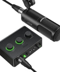 Podcast Equipment Bundle For Home Studio Music Recording Kit With Studio Dynamic Microphone And USB Audio Mixer XLR Input