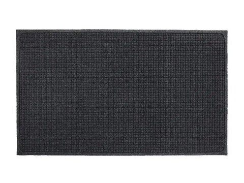 EcoGuard Indoor Wiper Floor Mat From Recycled Plastic Bottles And Used Tires 36 Inch By 60 Inch Charcoal Bi Level Construction Dirt Trap And Absorbs With 24 Oz Fibers