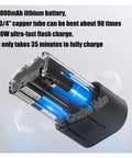 Hiedmeil Electric Tube Bender For Soft Copper Pipes Hydraulic Pipe Bending Tool with 2000mAh lithium battery for quick charge.