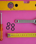 20-Piece Hydraulic Jack O-Ring Kit Rubber Seals For Bottle Jacks And Floor Jacks 0.7 Inch OD 0.5 Inch Lift on pink surface