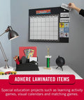 Top Notch Peel And Stick Hook And Loop Fastener Dots Beige Medium Three Quarter Inch Circles for organizing a workspace calendar.