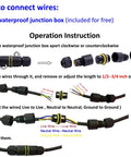 LED Landscape Path Lights Outdoor Waterproof Aluminum Garden Accent Lamps Easy Install wiring instruction guide.