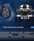 Autoround front wheel hub and bearing assembly, model 513188, six-lug, with ABS