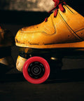 Red 92A Quad Roller Skate Wheels Replacement For Speed Skates Indoor Outdoor Use Grippy Anti Slip PU PP Wheels Stable