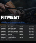 Mechanic using wrench with fitment chart for Fuel Pump Replacement Plug And Play Direct Fit For Mule 4010 4000 And Mule SX 4X4 KAF620 KAT620 2013-2023