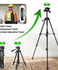 Pro Grade Adjustable Laser Level Tripod Extends Up To 62 Inch for 3D 4D and line lasers with height measurement in home setup