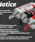 High Temp Red RTV Silicone Sealant For Engines, Gearboxes, Pumps And Superchargers, Oil Leak Proof Gasket Maker, Anti Freeze Safe, 170g, Heavy Duty Gasket Sealer tubes with notice.