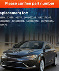 Image of Chrysler car indicating compatibility with replacement parts including Drop-In 160 Amp Alternator for Chrysler and Jeep models.