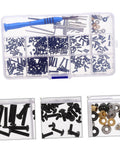 RC Repair Tool Set With Metric Screw Assortment Kit For RC Cars Including Machine Screws Bolts And Nuts In A Compact Organized Screw Box