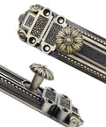 Bronze Slide Door Bolt Gate Security Lock Latch with mounting screws for sliding doors and windows, antique style, zinc alloy, 5 inch