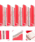 5 Pack Self Adhesive Continuous Cabinet Door Hinges for Doors and Piano Lids, red stainless steel for woodworking projects