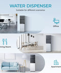 Bottom Loading Water Cooler Dispenser With Cold Warm And Hot for 5 Gallon Bottle in office dining room apartment settings