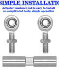 Five And A Half Inch Adjustable Tensioning Rod Heim Joint For Alternator Beefy Heavy Duty Stainless Steel Build Drop In Ready Compatible With Small Block Chevy And Big Block Chevy 350 454 Engines Pro Grade Replacement, stainless rod with Heim joints
