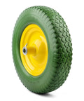 Flat Free Wheelbarrow Tire Replacement Universal Fit 4.80 4.00 8 Inch Solid No Air Industrial Grade Never Flat 10 Year Warranty