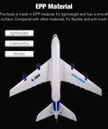 Top view of Beginner Friendly 3 Channel RC Airplane With 2.4G Remote Control Easy to Fly EPP Foam Fixed Wing Glider Aircraft