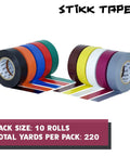 Heavy-Duty Multicolor Electrical Tape 3/4-Inch By 22 Yards Workhorse For Contractors, Wire Insulation And Circuit Wiring, 10 Pack