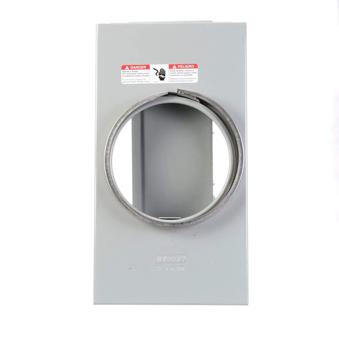 Front view of SS102AX Talon Meter Socket For Residential Use Ring Type Overhead Meter Enclosure 200 Amp Single Phase 3 Wire 4 Jaw Steel