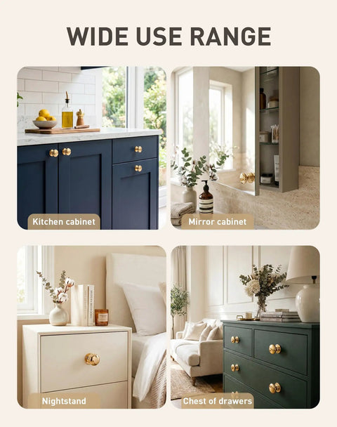 Six Pack Peel And Stick Cabinet Knobs Rose Gold Self Adhesive Drawer Pulls No Drill No Tools Needed For Cupboard Fridge