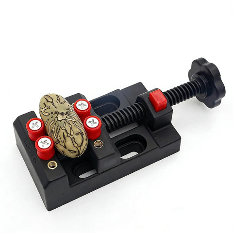 Top Rated Universal Mini Drill Press Vise With Snappy Quick Release Lever For Jewelry Crafting Watch Repair Diy Sculpting Sweet Abs Build. Compact vise securing a small item.