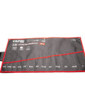 Heavy Duty Canvas Wrench Roll Up Organizer With 13 Pockets For SAE Sizes 1/4 To 1 Inch, Velcro Roll Up Tool Pouch Visible
