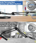 10X Real Glass Magnifier With LED Light And Clamp Desk Lamp 1800 Lumens Stepless Dimming 3 Color Modes shown in use on desk
