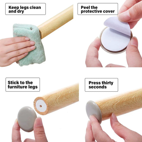 Self-Adhesive Carpet Furniture Sliders 36 Pack 1.75 Inch Move Heavy Furniture Easily Without Scratching Floors Or Carpets No-Hassle Pads With Durable Plastic And EVA Foam Cushions For Quick Safer Rearranging