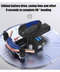 Electric Copper Pipe Bender Tube Bending Tool Kit For Hvac Plumbing And Ac Quick Bend 90-degree angle bending with lithium battery.